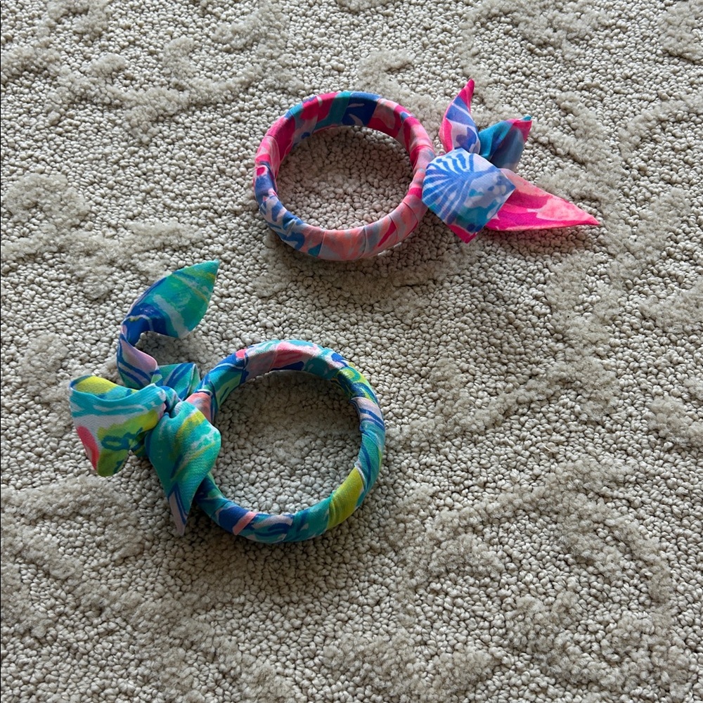 Colorful Fabric Wrapped Bracelets